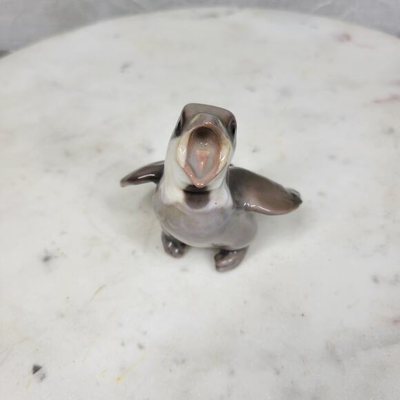 Vtg Bing Grondahl Young Sparrow Porcelain Figurine 1852 Tan Screeching For Food - Picture 4 of 14